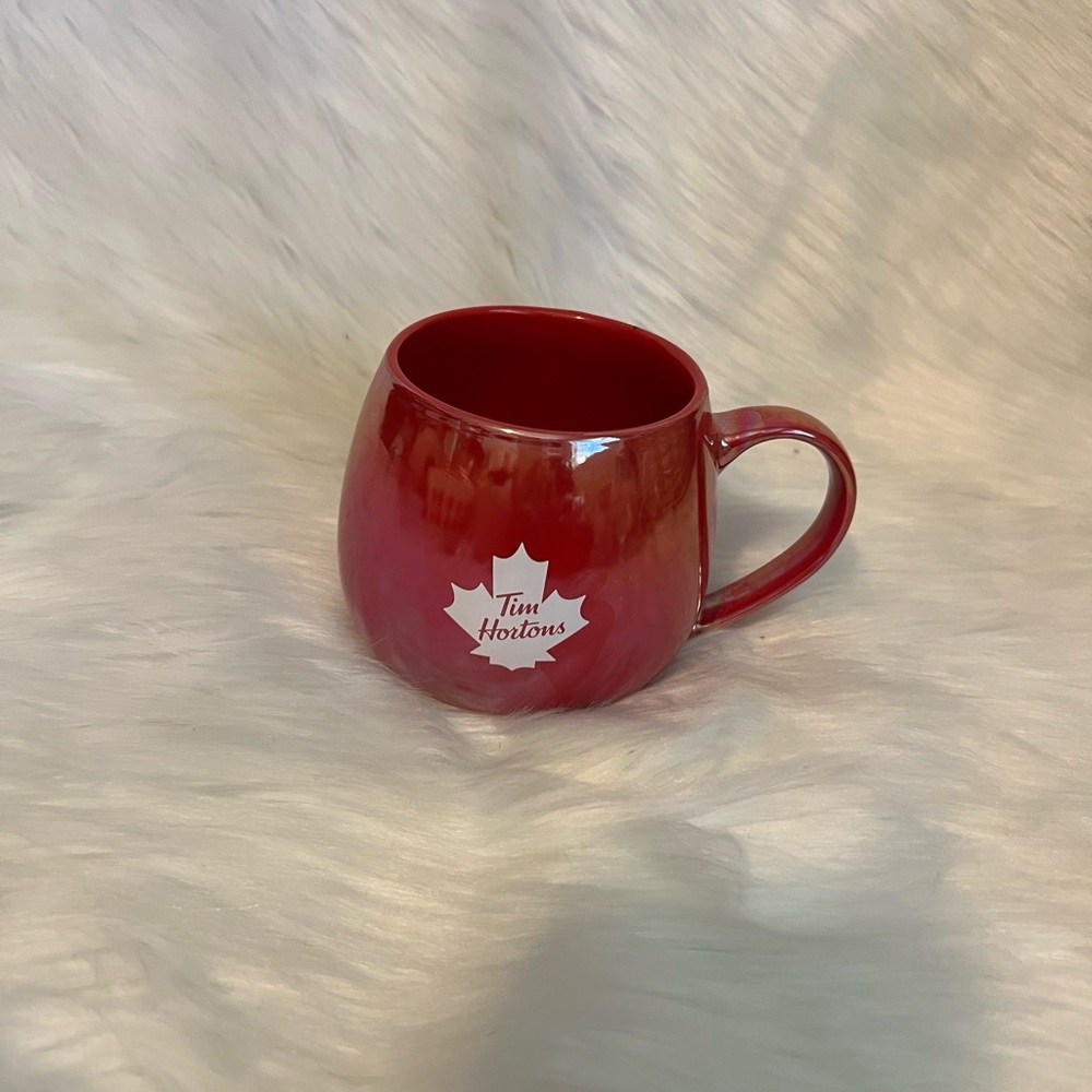 Tim hortons high gloss iridescent 12 oz mug x 2